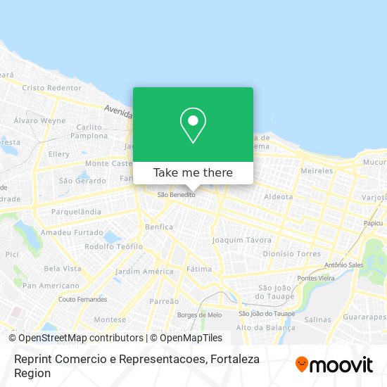 Reprint Comercio e Representacoes map