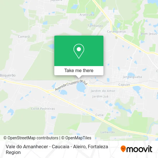 Vale do Amanhecer - Caucaia - Aleiro map