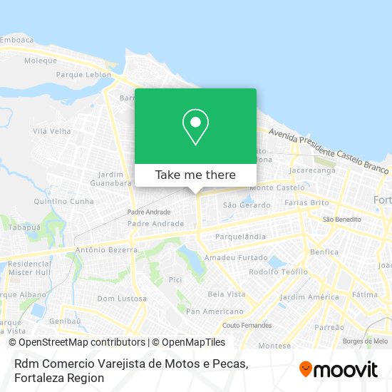 Rdm Comercio Varejista de Motos e Pecas map