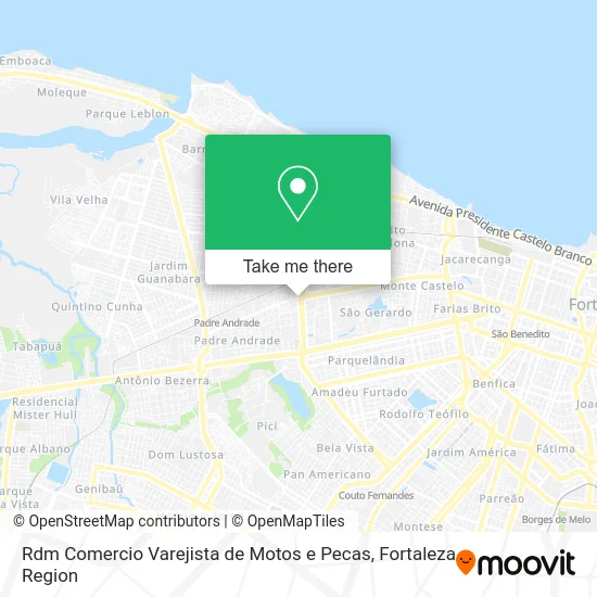 Rdm Comercio Varejista de Motos e Pecas map