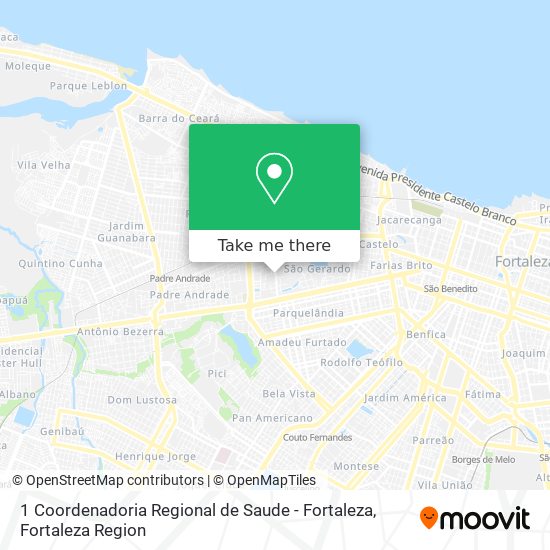 1 Coordenadoria Regional de Saude - Fortaleza map