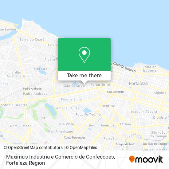 Maximu's Industria e Comercio de Confeccoes map