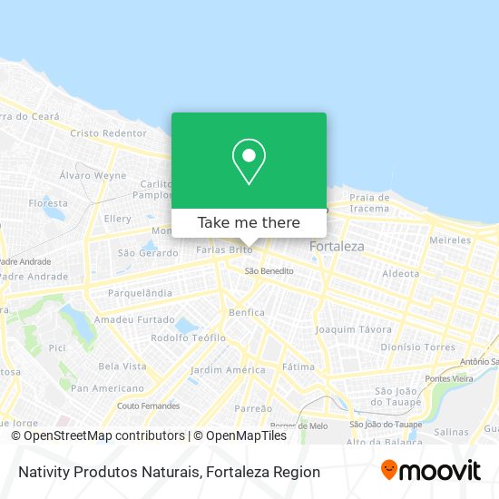 Nativity Produtos Naturais map