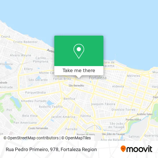 Rua Pedro Primeiro, 978 map