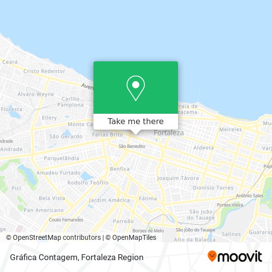 Gráfica Contagem map