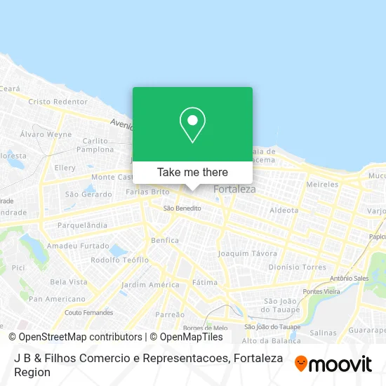 J B & Filhos Comercio e Representacoes map