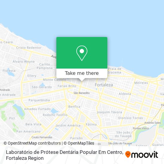 Laboratório de Prótese Dentária Popular Em Centro map