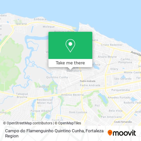 Mapa Campo do Flamenguinho Quintino Cunha