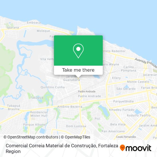 Comercial Correia Material de Construção map