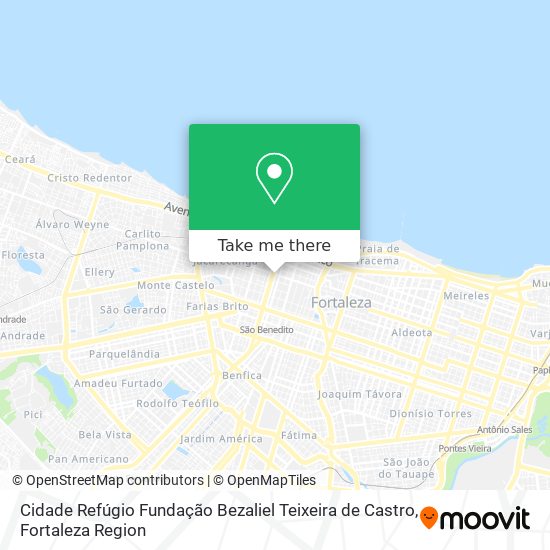 Cidade Refúgio Fundação Bezaliel Teixeira de Castro map