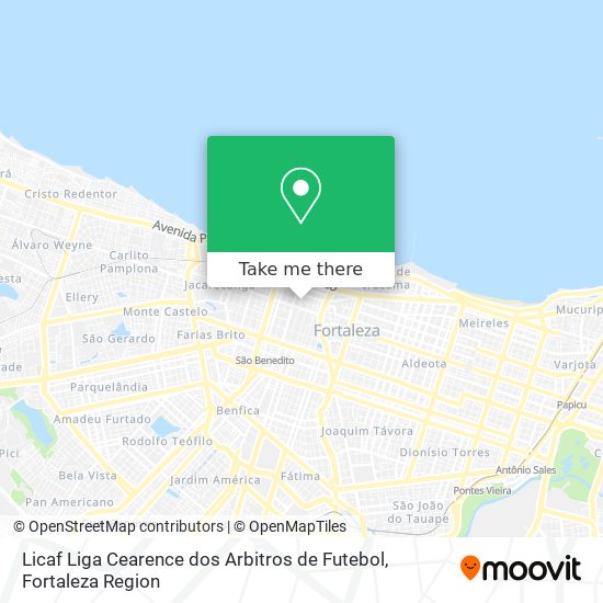 Licaf Liga Cearence dos Arbitros de Futebol map