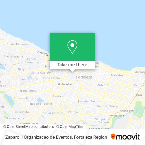 Mapa Zaparolli Organizacao de Eventos