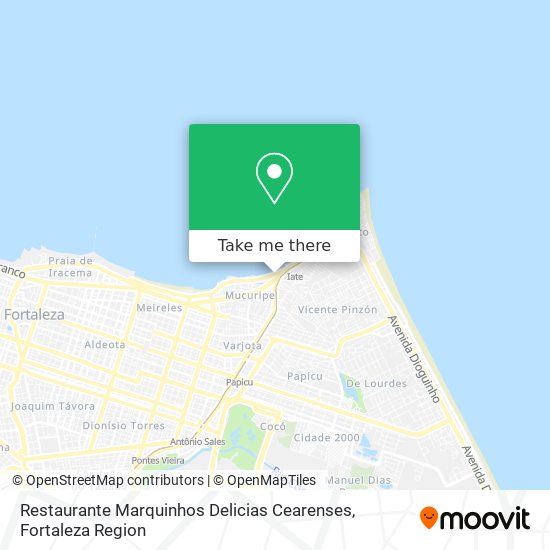 Restaurante Marquinhos Delicias Cearenses map