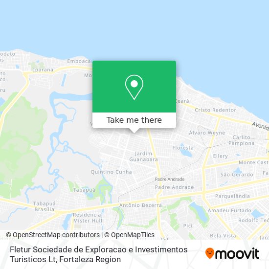 Mapa Fletur Sociedade de Exploracao e Investimentos Turisticos Lt