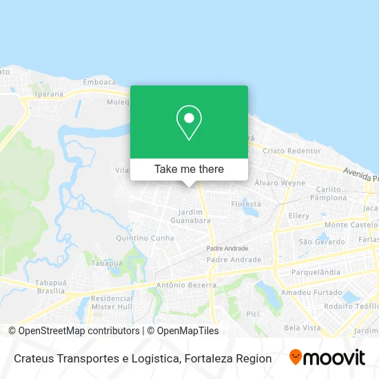 Crateus Transportes e Logistica map