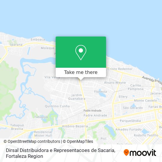 Mapa Dirsal Distribuidora e Representacoes de Sacaria