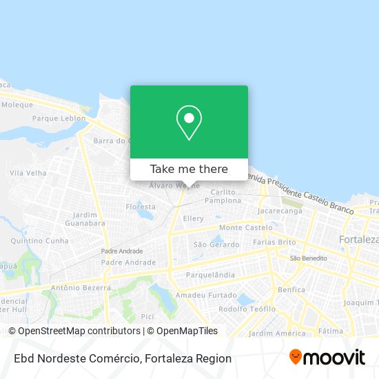Ebd Nordeste Comércio map