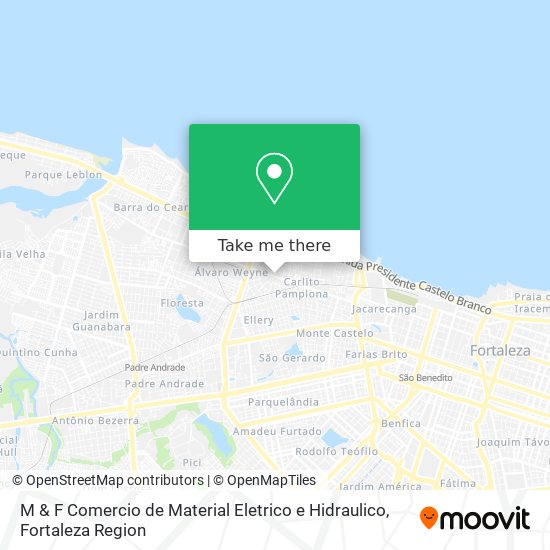 M & F Comercio de Material Eletrico e Hidraulico map