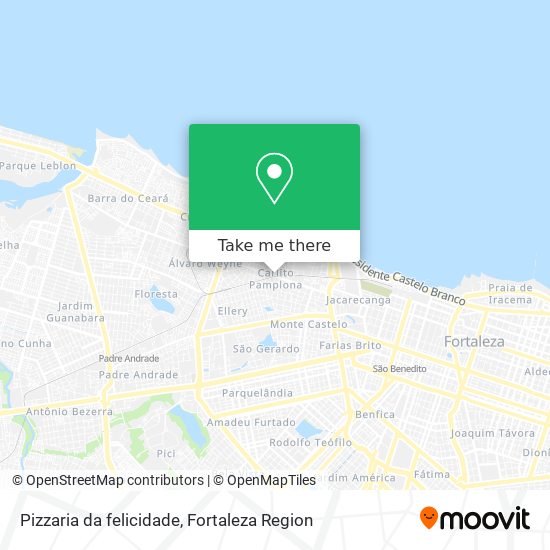 Pizzaria da felicidade map