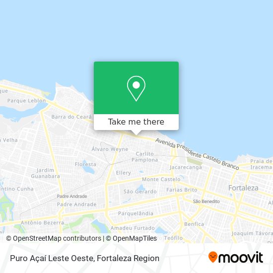 Puro Açaí Leste Oeste map