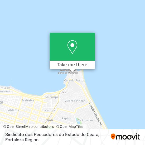 Sindicato dos Pescadores do Estado do Ceara map