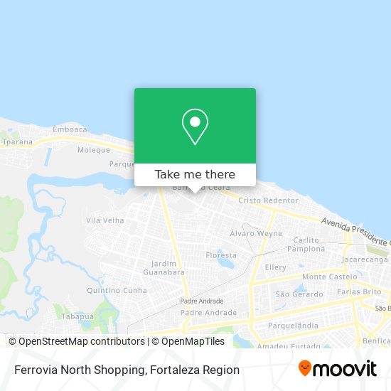 Ferrovia North Shopping map
