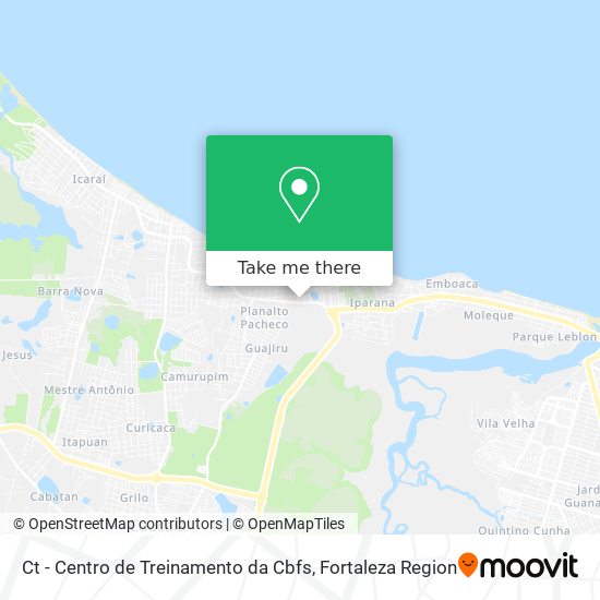 Mapa Ct - Centro de Treinamento da Cbfs