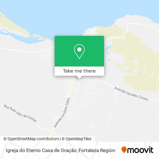 Mapa Igreja do Eterno Casa de Oração