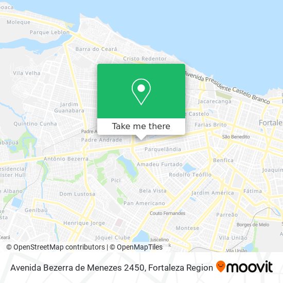 Avenida Bezerra de Menezes 2450 map