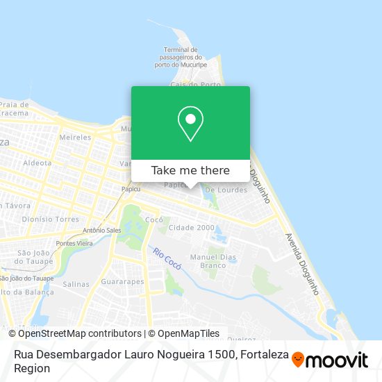 Rua Desembargador Lauro Nogueira 1500 map