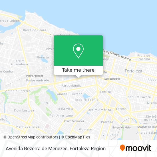 Mapa Avenida Bezerra de Menezes