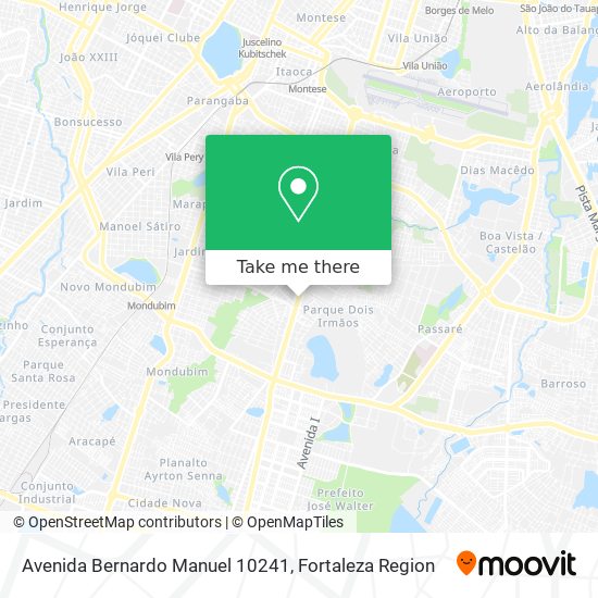 Mapa Avenida Bernardo Manuel 10241