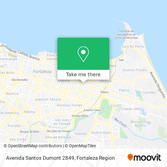 Mapa Avenida Santos Dumont 2849