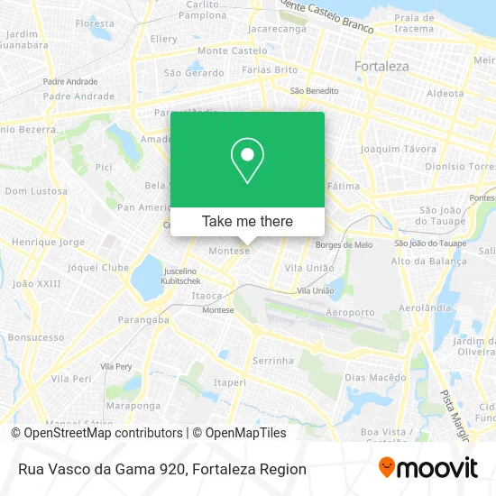 Rua Vasco da Gama 920 map