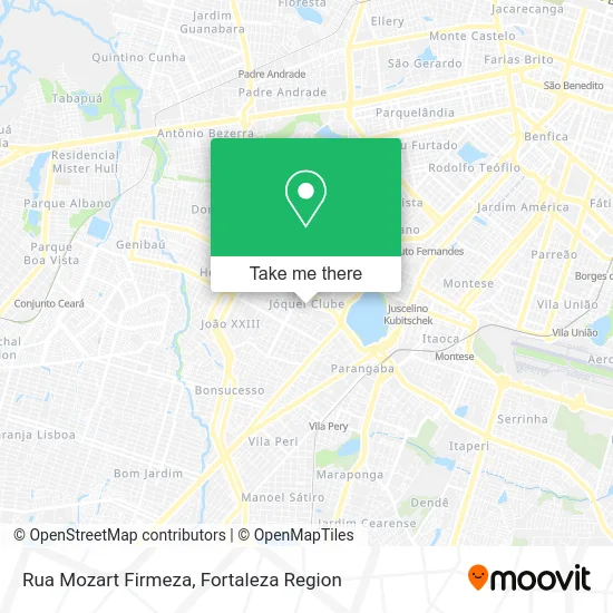 Rua Mozart Firmeza map