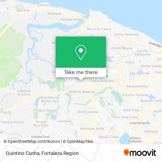 Quintino Cunha map