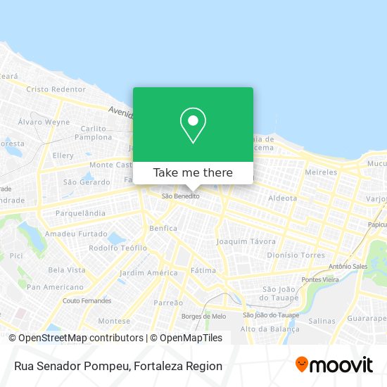 Mapa Rua Senador Pompeu