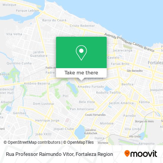 Rua Professor Raimundo Vítor map