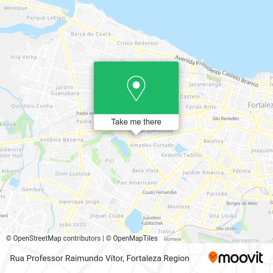 Rua Professor Raimundo Vítor map