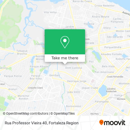 Rua Professor Vieira 40 map