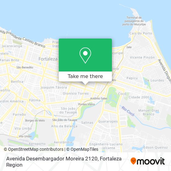 Mapa Avenida Desembargador Moreira 2120