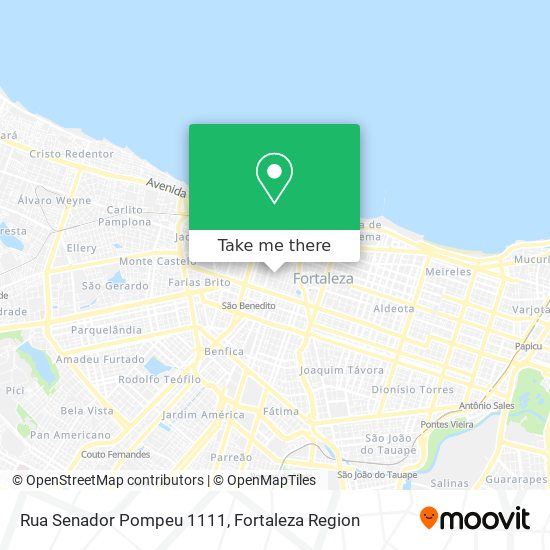 Mapa Rua Senador Pompeu 1111