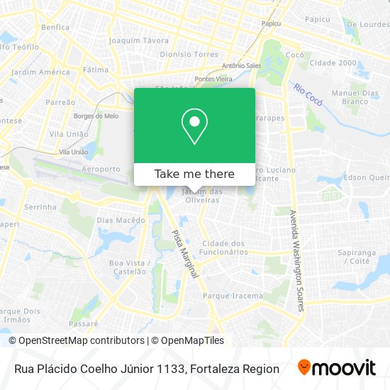 Rua Plácido Coelho Júnior 1133 map