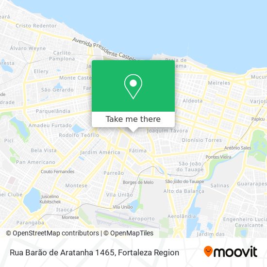 Mapa Rua Barão de Aratanha 1465