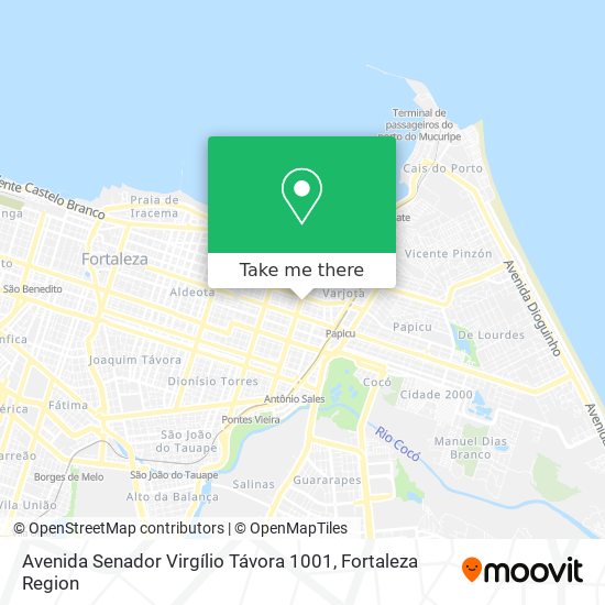 Avenida Senador Virgílio Távora 1001 map