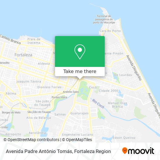 Avenida Padre Antônio Tomás map