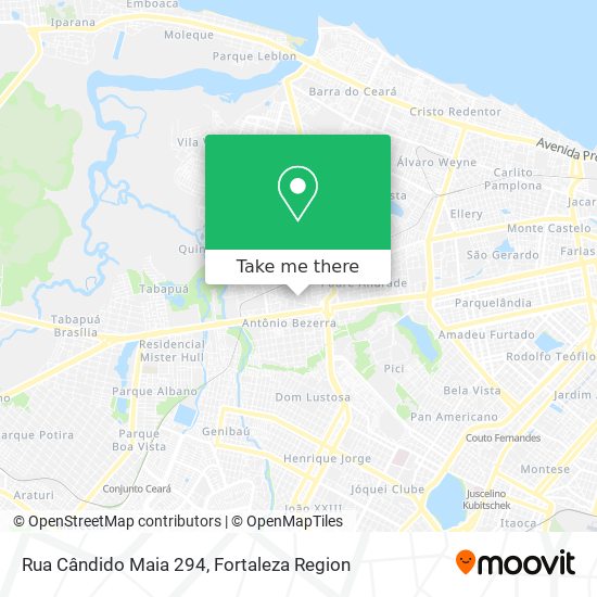 Mapa Rua Cândido Maia 294