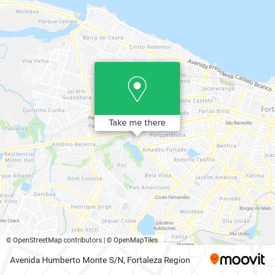 Mapa Avenida Humberto Monte S/N