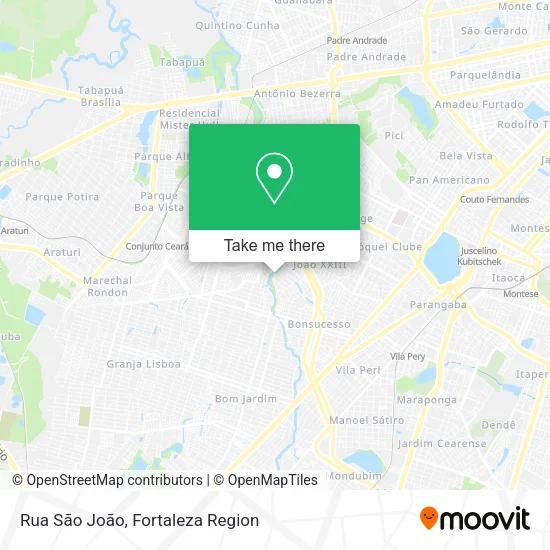 Rua São João map