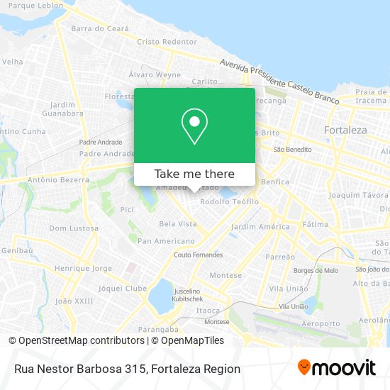 Mapa Rua Nestor Barbosa 315